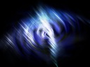 The blue pupil opened in darkness