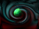 When he thought that he would draw in the composition modeled on No.001 flame and the moon, confused CG was done without knowing why.