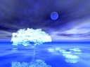 All also of the ground, a tree, and grass draw with a crystal.