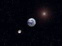 The beautiful planet in which presence is shown though it appears on the vast universe