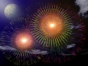 The firework which was drawn for the first time and which saw it.