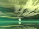 Emerald green of the touch which went to ruin