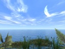 The moon which melts into a soft light