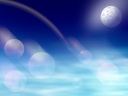 The sky where a sphere with a transparent feeling appears