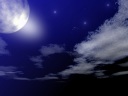 The light of the full moon which a night is compared with gently.