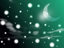 The moon shines tenderly for me...Then, that moonlight lights a future.