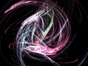 The bunch of a glaringly vivid light
