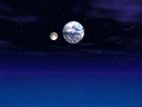 The visionary spectacle in which the earth and the moon nestle up