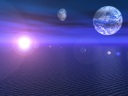 The earth and the moon are far desired from a distance....