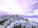 The mountain range of eternity is dyed chalk.